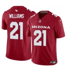 Men Arizona Cardinals 21 Garrett Williams Red 2024 F U S E  Vapor Untouchable Limited Stitched Jersey