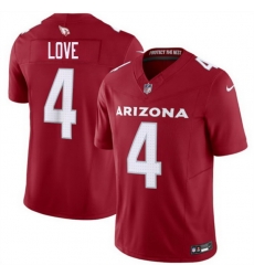 Men Arizona Cardinals  4 Jeremiyah Love Red 2026 Draft F U S E  Vapor Untouchable Limited Stitched Jersey