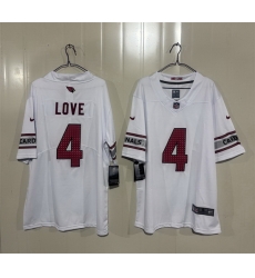 Men Arizona Cardinals 4 Jeremiyah Love White 2026 Draft Vapor Untouchable Limited Stitched Jersey Men Arizona Cardinals 4 Jeremiyah Love White 2026 Draft Vapor Untouchable Limited Stitched Jersey