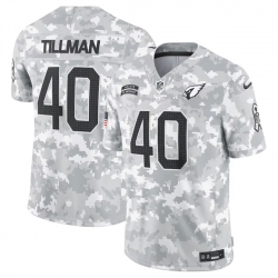 Men Arizona Cardinals 40 Pat Tillman 2024 Arctic Camo Salute To Service Limited Stitched Football Jersey