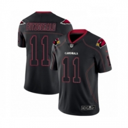 Men Nike Arizona Cardinals 11 Larry Fitzgerald Limited Lights Out Black Rush NFL