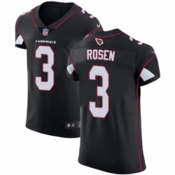 Men Nike Arizona Cardinals 3 Josh Rosen Black Alternate Vapor Untouchable Elite Player NFL Jersey