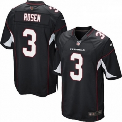 Men Nike Arizona Cardinals 3 Josh Rosen Game Black Alternate NFL Jersey