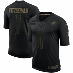 Men's Arizona Cardinals #11 Larry Fitzgerald Black Nike 2020 Salute To Service Limited Jersey