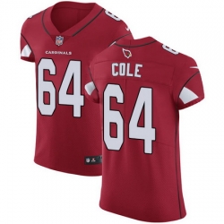 Nike Cardinals #64 Mason Cole Red Team Color Mens Stitched NFL Vapor Untouchable Elite Jersey