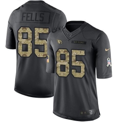 Nike Cardinals #85 Darren Fells Black Mens Stitched NFL Limited 2016 Salute to Service Jersey