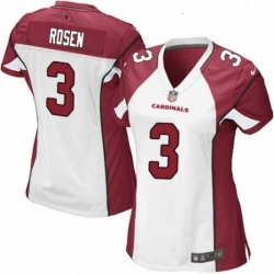 Womens Nike Arizona Cardinals 3 Josh Rosen Game White NFL Jersey