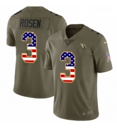 Youth Nike Arizona Cardinals 3 Josh Rosen Limited OliveUSA Flag 2017 Salute to Service NFL Jersey