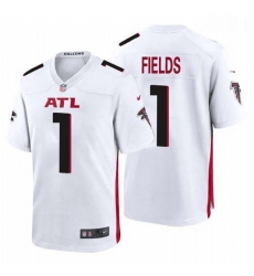 Men Atlanta Falcons #1 Justin Fields White 2021 Draft Jersey