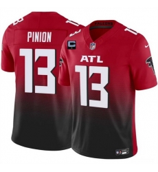 Men Atlanta Falcons 13 Bradley Pinion Red Black 2025 F U S E With 1 Star C Patch Vapor Untouchable Limited Stitched Football Jersey