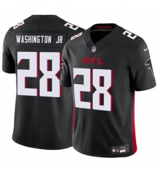 Men Atlanta Falcons 28 Carlos Washington Jr Black 2024 F U S E Vapor Untouchable Limited Stitched Football Jersey