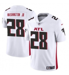 Men Atlanta Falcons 28 Carlos Washington Jr White Vapor Untouchable Limited Stitched Football Jersey