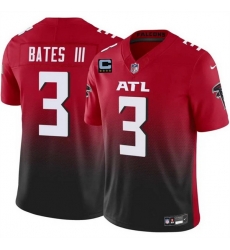 Men Atlanta Falcons 3 Jesse Bates III Red Black 2025 F U S E With 4 Star C Patch Vapor Untouchable Limited Stitched Football Jersey Men Atlanta Falcons 3 Jesse Bates III Red Black 2025 F U S E With 4 Star C Patch Vapor Untouchable Limited Stitched Football Jersey
