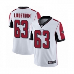 Men Atlanta Falcons 63 Chris Lindstrom White Vapor Untouchable Limited Player Football Jersey