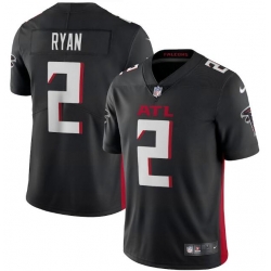 Men Nike 2020 2 Matt Ryan Atlanta Falcons Nike Vapor Limited Jersey Black