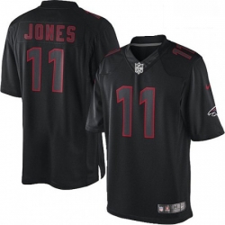 Men Nike Atlanta Falcons 11 Julio Jones Limited Black Impact NFL Jersey