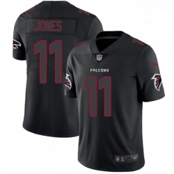 Men Nike Atlanta Falcons 11 Julio Jones Limited Black Rush Impact NFL Jersey