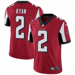 Men Nike Atlanta Falcons 2 Matt Ryan Red Team Color Vapor Untouchable Limited Player NFL Jersey