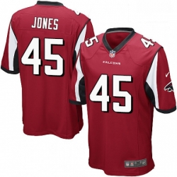 Men Nike Atlanta Falcons 45 Deion Jones Game Red Team Color NFL Jersey