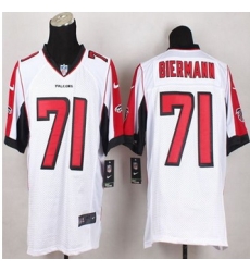 NEW Atlanta Falcons #71 Kroy Biermann White Men Stitched NFL Elite Jersey