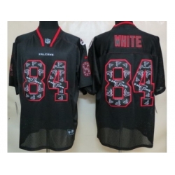 Nike Atlanta Falcons 84 Roddy White Lights Out Black Elite NFL Jersey