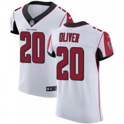 Nike Falcons #20 Isaiah Oliver White Mens Stitched NFL Vapor Untouchable Elite Jersey