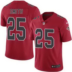 Nike Falcons 25 Ito Smith Red Color Rush Limited Jersey