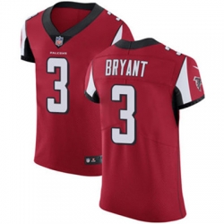 Nike Falcons #3 Matt Bryant Red Team Color Mens Stitched NFL Vapor Untouchable Elite Jersey