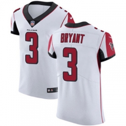 Nike Falcons #3 Matt Bryant White Mens Stitched NFL Vapor Untouchable Elite Jersey