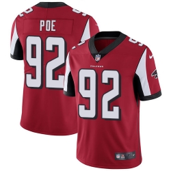 Nike Falcons #92 Dontari Poe Red Team Color Mens Stitched NFL Vapor Untouchable Limited Jersey