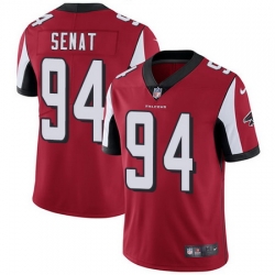 Nike Falcons #94 Deadrin Senat Red Team Color Mens Stitched NFL Vapor Untouchable Limited Jersey