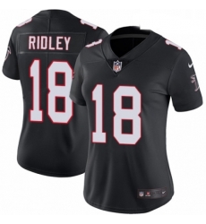 Womens Nike Atlanta Falcons 18 Calvin Ridley Black Alternate Vapor Untouchable Limited Player NFL Jersey