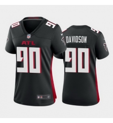 women marlon davidson atlanta falcons black game jersey 