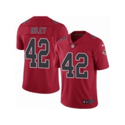 Nike Falcons #42 Duke Riley Red Youth Stitched NFL Limited Rush Jersey