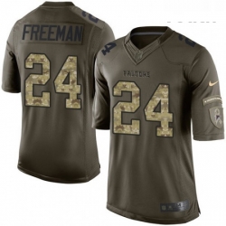 Youth Nike Atlanta Falcons 24 Devonta Freeman Elite Green Salute to Service NFL Jersey