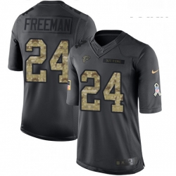 Youth Nike Atlanta Falcons 24 Devonta Freeman Limited Black 2016 Salute to Service NFL Jersey