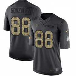 Youth Nike Atlanta Falcons 88 Tony Gonzalez Limited Black 2016 Salute to Service NFL Jersey