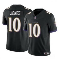Men Baltimore Ravens 10 Emory Jones Black 2023 F U S E Vapor Limited Football Jersey
