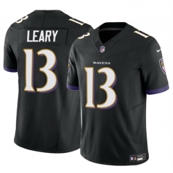 Men Baltimore Ravens 13 Devin Leary Black 2023 F U S E Vapor Limited Football Jersey