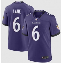 Men Baltimore Ravens 6 Ja'Kobi Lane Purple 2026 F U S E Vapor Stitched Limited Football Jersey