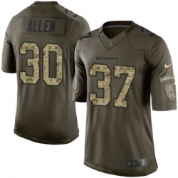 Men Nike Javorius Allen Baltimore Ravens Limited Green Salute to Service Jersey