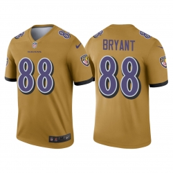 Men's Ravens Dez Bryant Inverted Gold Legend Jersey