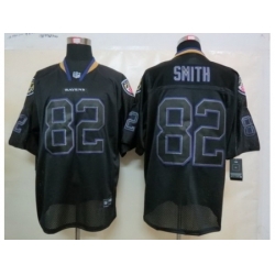 Nike Baltimore Ravens 82 Torrey Smith Black Elite Lights Out NFL Jersey