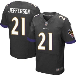 Nike Ravens #21 Tony Jefferson Black Alternate Men's Stitched NFL New Elite Jersey