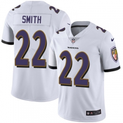 Nike Ravens #22 Jimmy Smith White Mens Stitched NFL Vapor Untouchable Limited Jersey