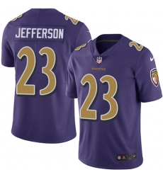 Nike Ravens #23 Tony Jefferson Purple Mens Stitched NFL Limited Rush Jersey