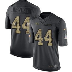 Nike Ravens #44 Kyle Juszczyk Black Mens Stitched NFL Limited 2016 Salute to Service Jersey