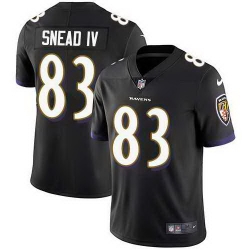 Nike Ravens 83 Willie Snead IV Black Vapor Untouchable Limited Jersey