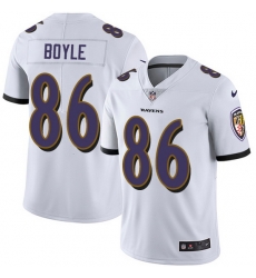 Nike Ravens 86 Nick Boyle White Men Stitched NFL Vapor Untouchable Limited Jersey