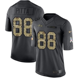 Nike Ravens #88 Dennis Pitta Black Mens Stitched NFL Limited 2016 Salute to Service Jersey